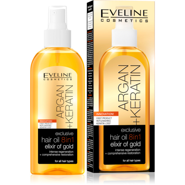 Argan + Keratin Exclusive Hair Oil 8in1 Elixir Of Gold 150ml